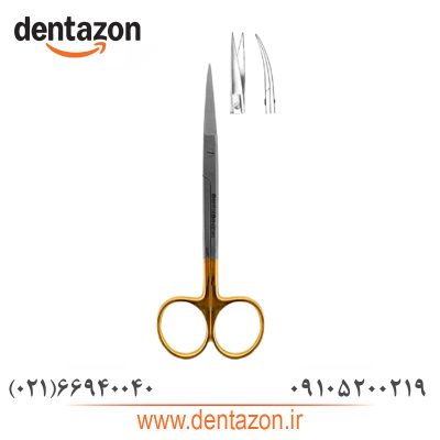 قیچی تنگستن کارباید اریس نوک تیز TC دنتال دیوایس (صاف و کج)
