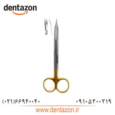 قیچی جراحی دسته طلایی کاریزما ( صاف و کج )