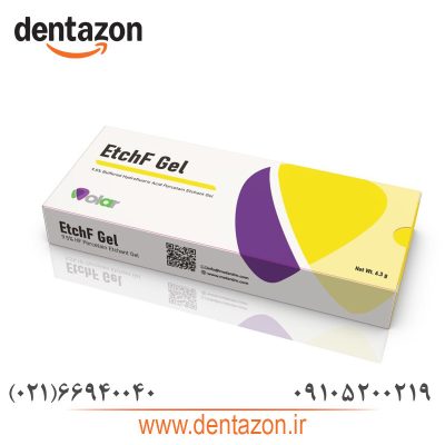 ژل اچ پرسلن حاوی 9/5% اسید هیدروفلوئوریک EtchF Gel مولار